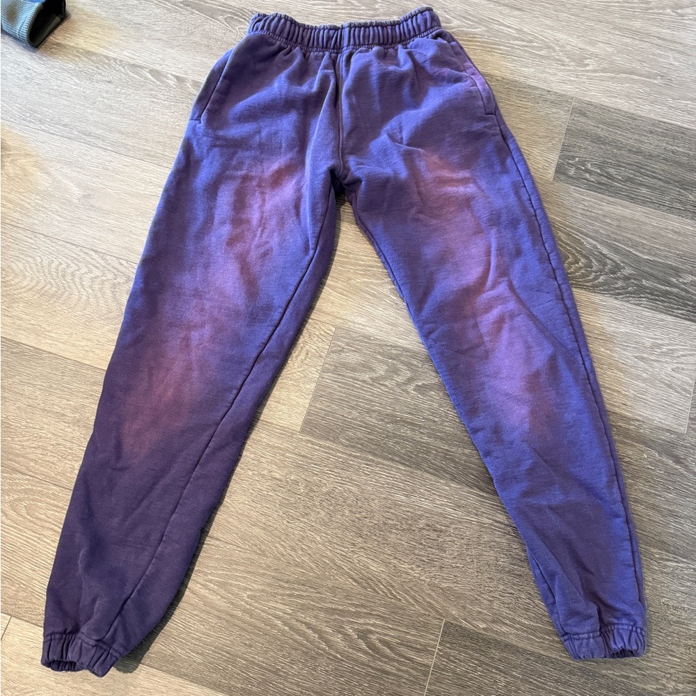 7th earth studios sun faded purple jogger